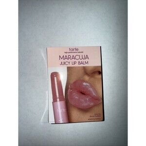 tarte Maracuja Juicy Lip Balm ~ ROSE ~ 0.0246 Oz/0.7g Sample Size ~ Carded